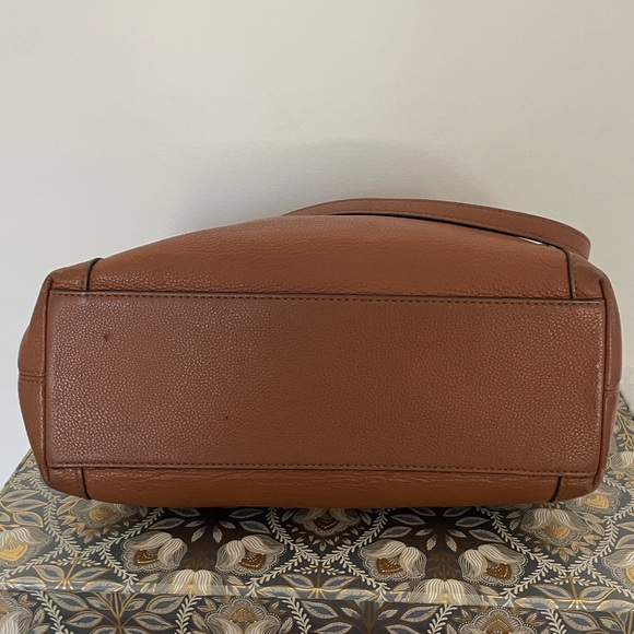 Kate Spade Jackson Triple Compartment Shoulder Tote Satchel Gingerbread color - Picture 13 of 16